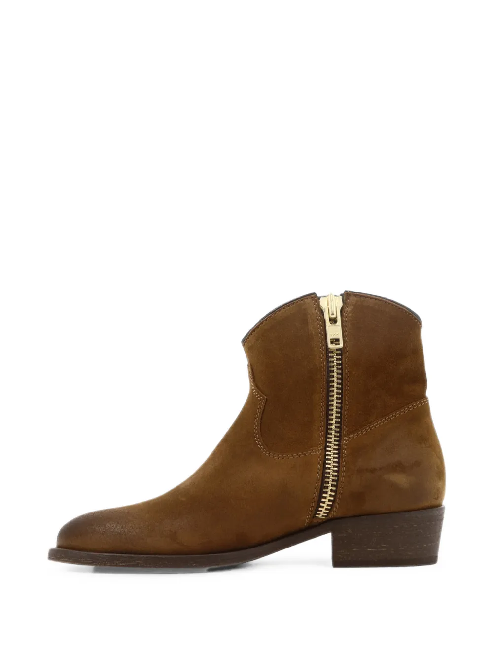 Via Roma 15 suede ankle boots Bruin