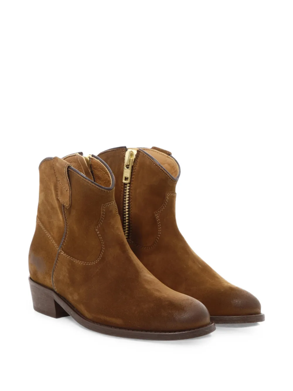Via Roma 15 suede ankle boots Bruin