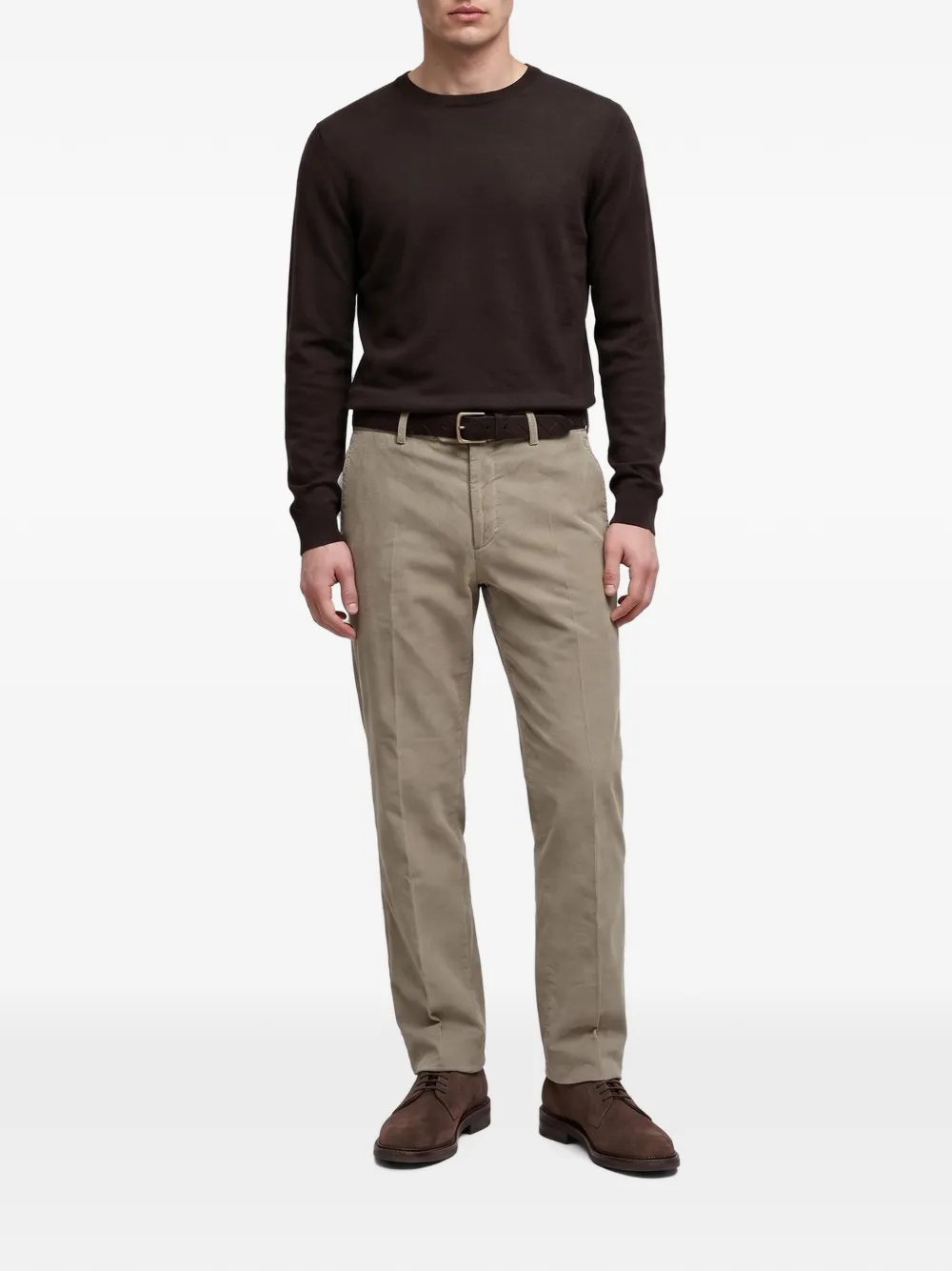 Brunello Cucinelli Ribfluwelen broek Beige