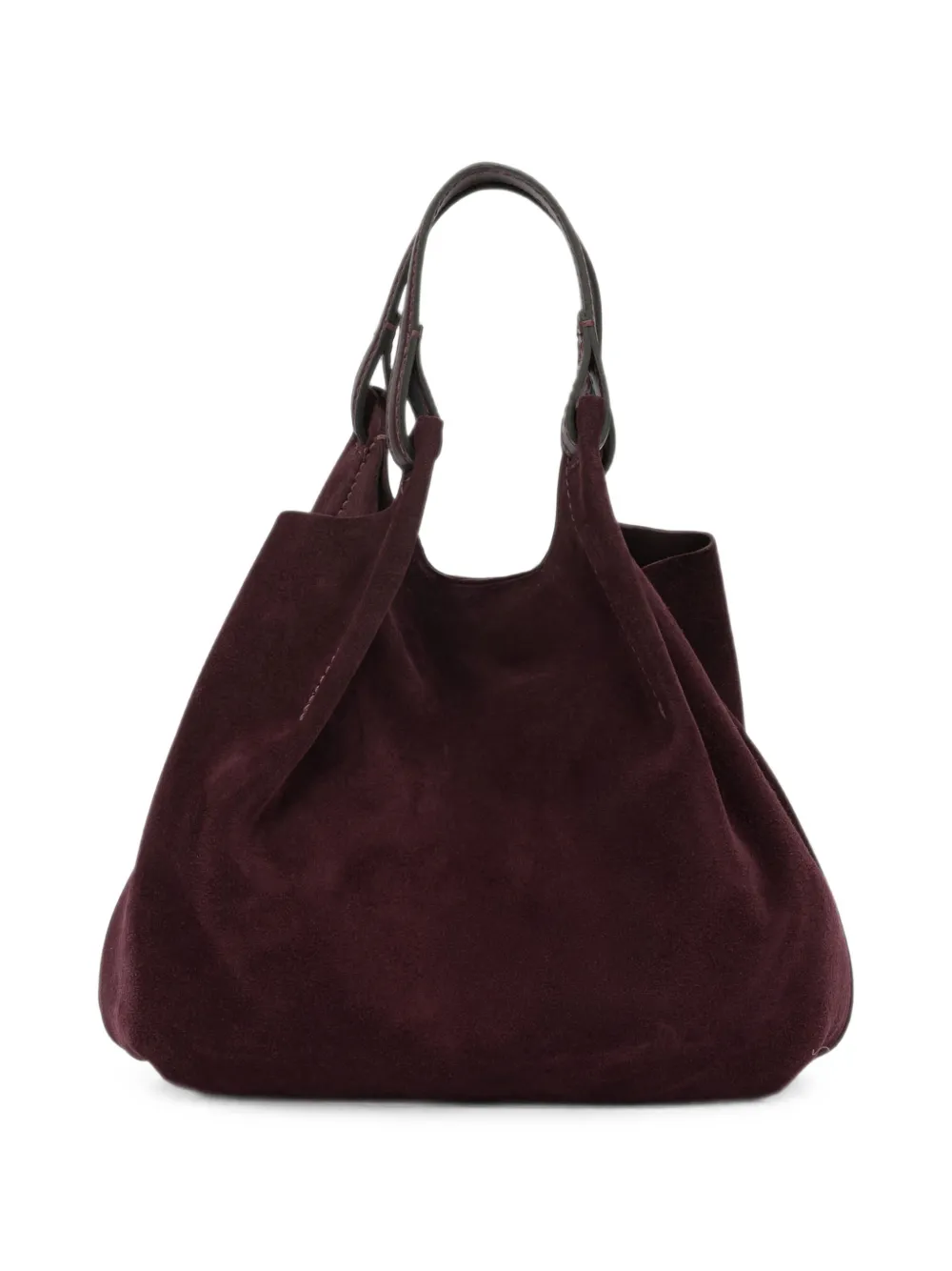 GIANNI CHIARINI Dua suède leren shopper Rood