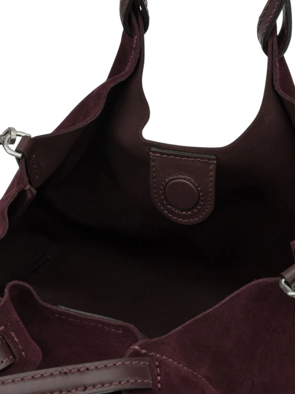 GIANNI CHIARINI Dua suède leren shopper Rood