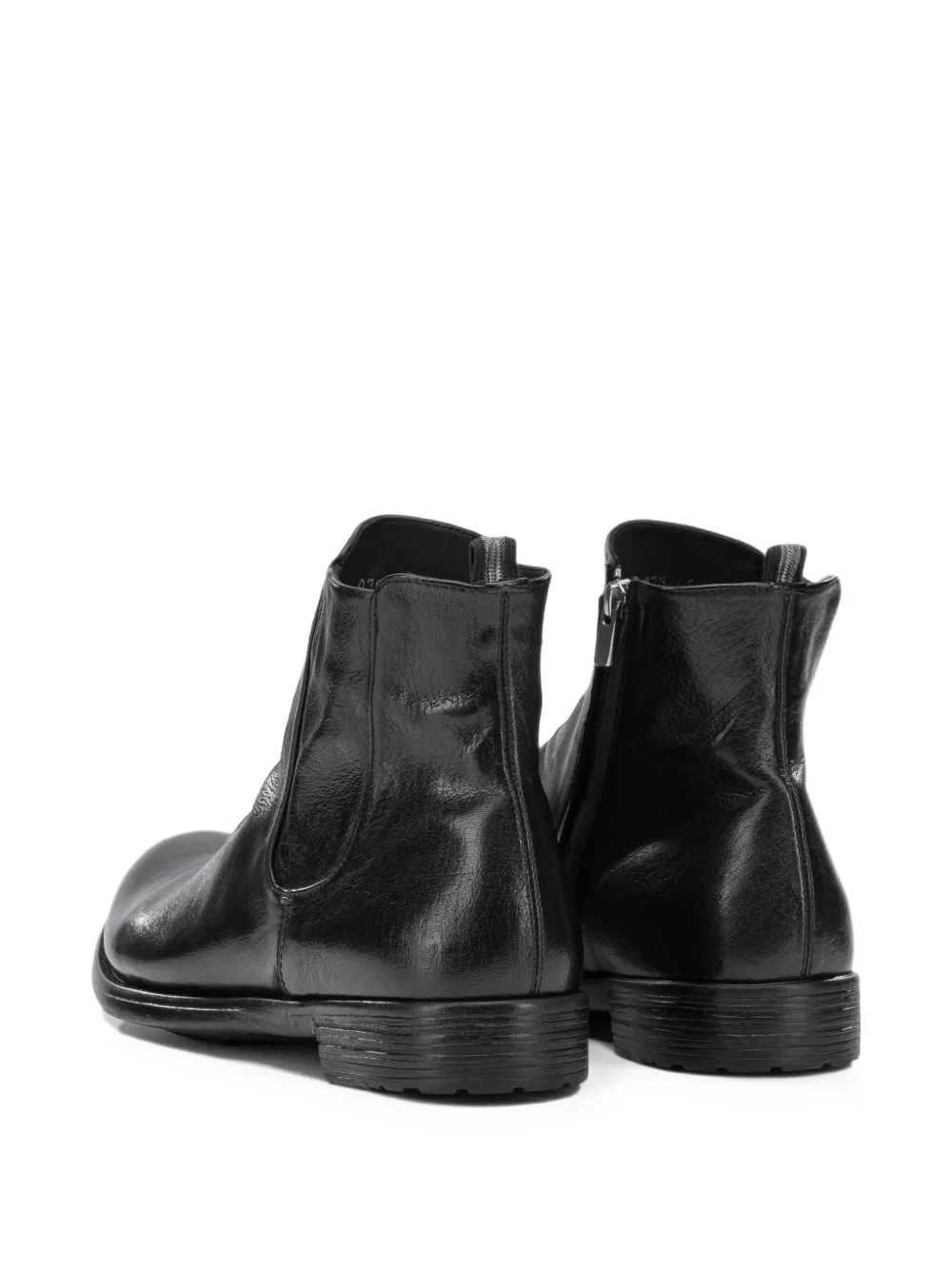 Officine Creative Hive 036 side-zip leather boots Zwart