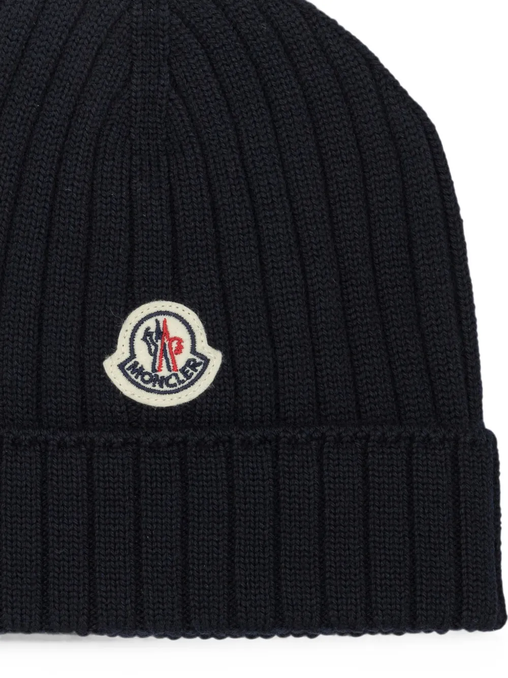 MONCLER GRENOBLE KIDS Muts met logopatch Blauw