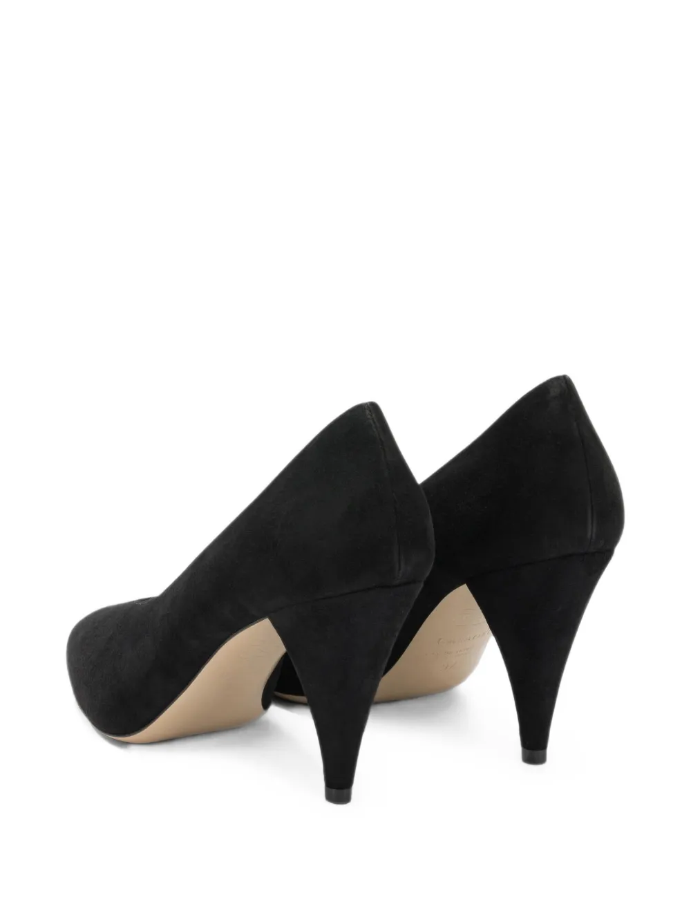 Casadei suede pointed-toe pumps Zwart