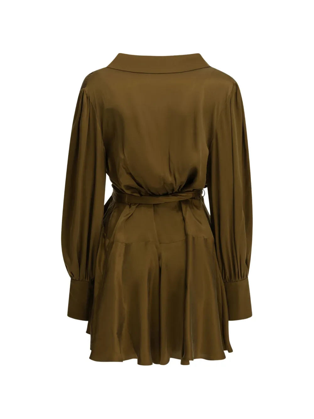 ZIMMERMANN Zijden mini-jurk Bruin