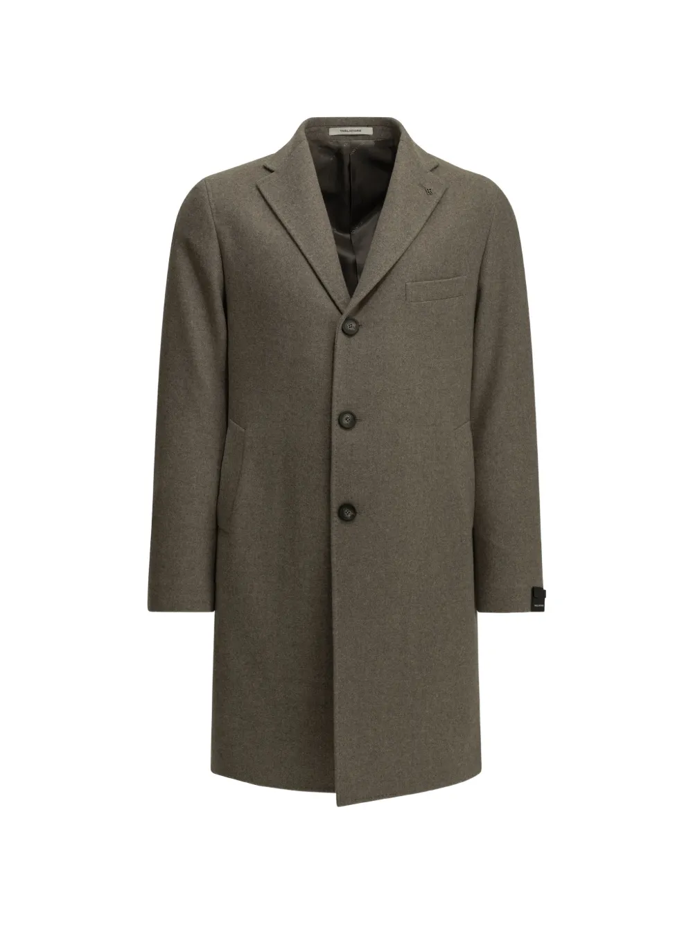 Tagliatore single-breasted notch-lapel coat - Nude
