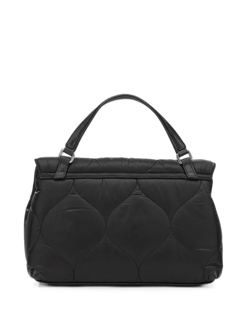 Zanellato Kleine Postina Lunaria gewatteerde shopper Zwart