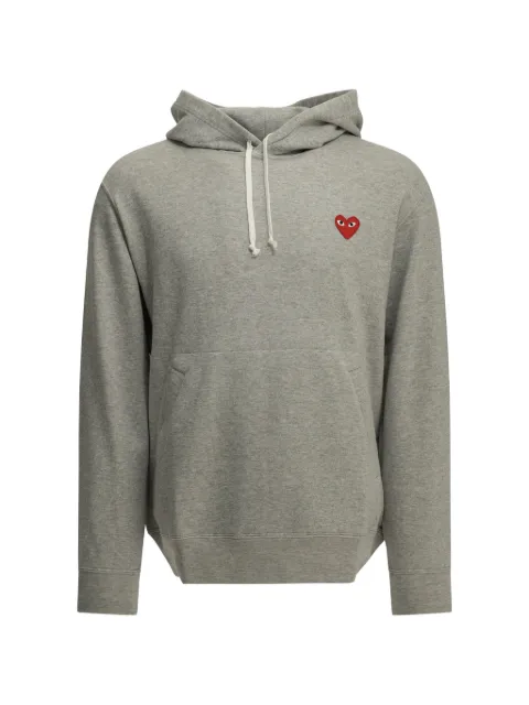 Comme Des Garçons Play Red Emblem heart-patch hoodie