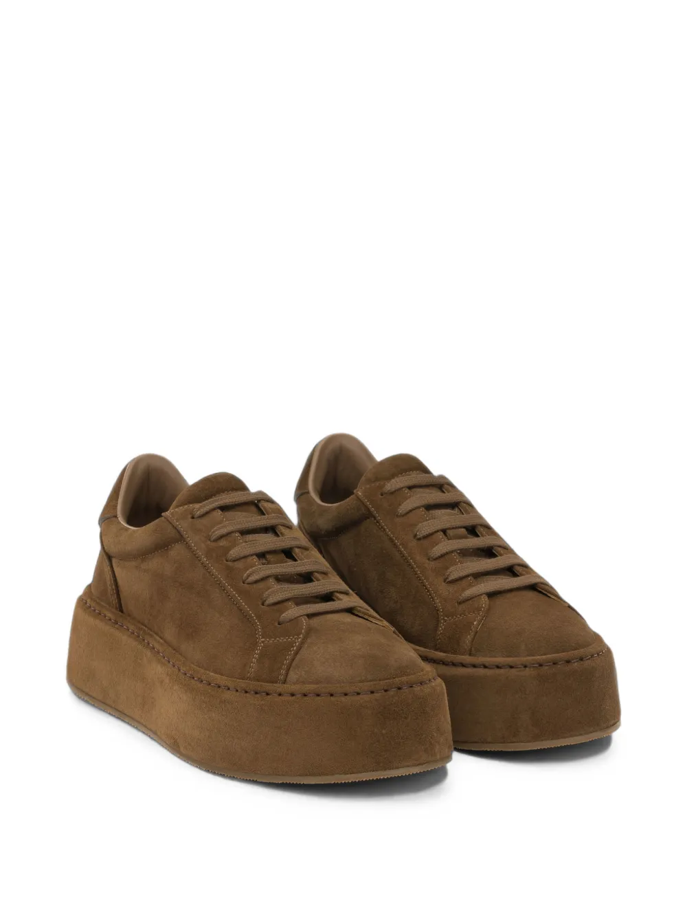 Casadei platform suede sneakers Bruin
