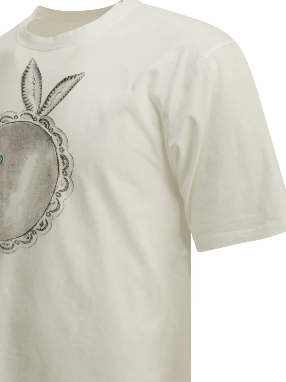 KAPITAL Katoenen T-shirt met grafische print Beige