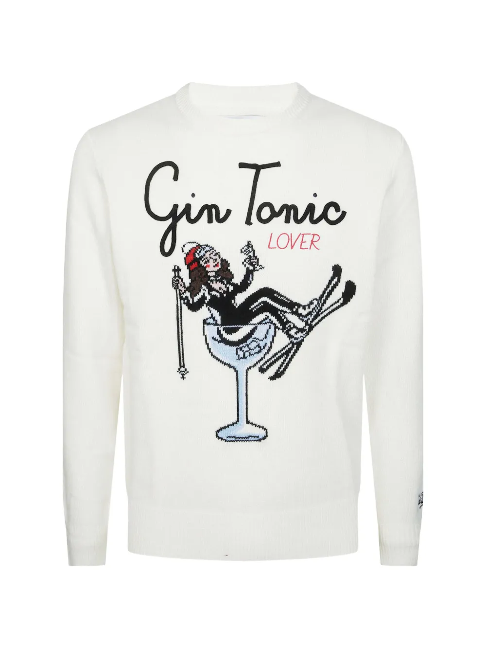 MC2 Saint Barth Heron intarsia-knit sweater Wit