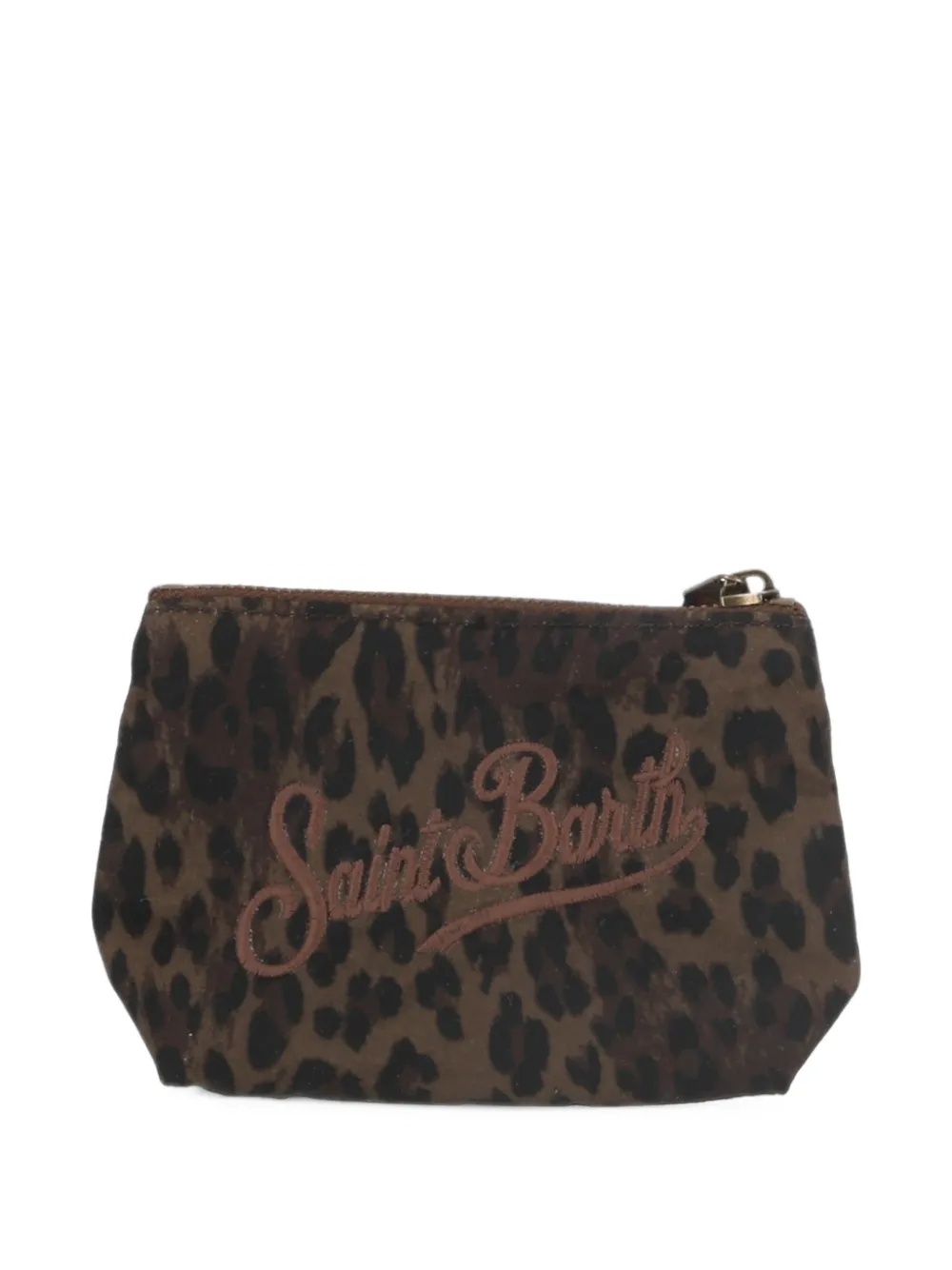 MC2 Saint Barth Aline leopard-print clutch bag Bruin