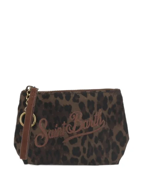 MC2 Saint Barth Aline leopard-print clutch bag