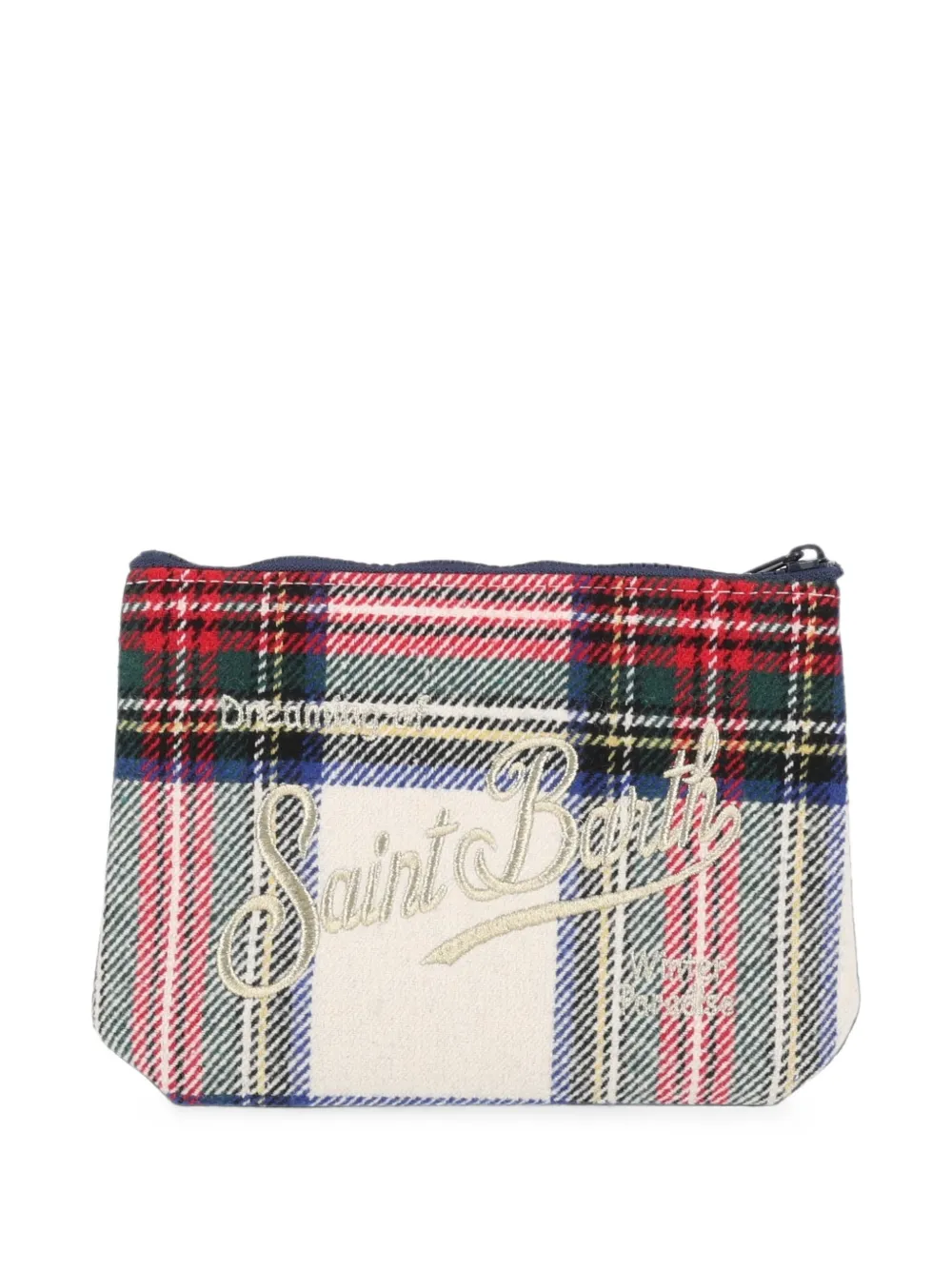 MC2 Saint Barth Kids Aline buidel met tartan ruit Beige