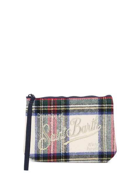 MC2 Saint Barth Kids Aline tartan-print pouch
