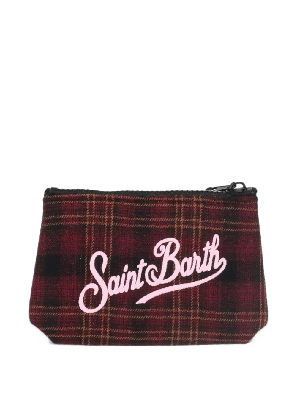 MC2 Saint Barth Kids mini Aline tartan pouch Rood