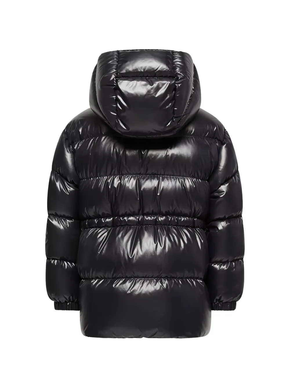Moncler Enfant Gewatteerde jas met capuchon Zwart