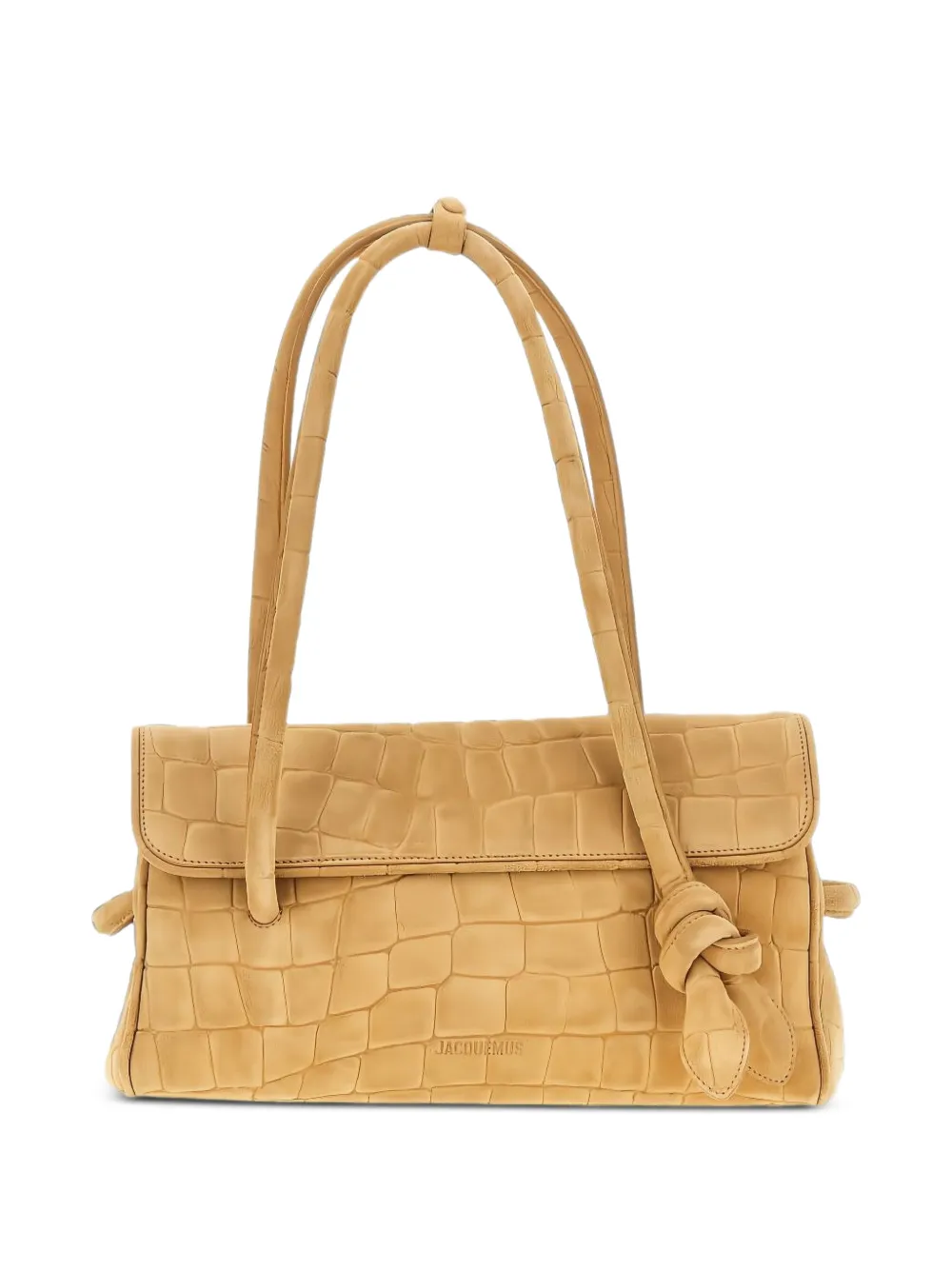 Jacquemus croc-effect leather tote bag - Toni neutri