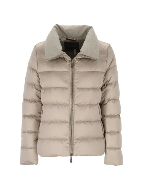 Moorer quilted high-neck jacket
