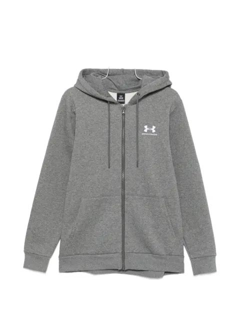Under Armour logo-print zip-up hoodie