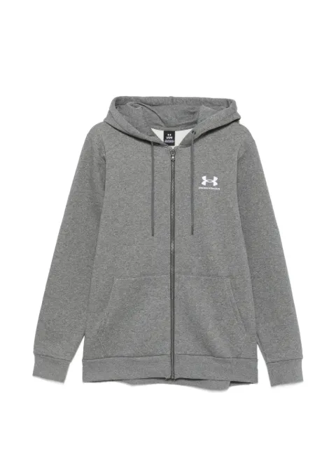 Under Armour logo-print zip-up hoodie