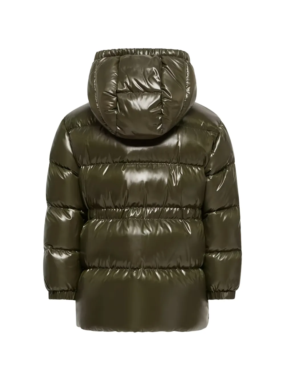 Moncler Enfant hooded quilted coat Groen