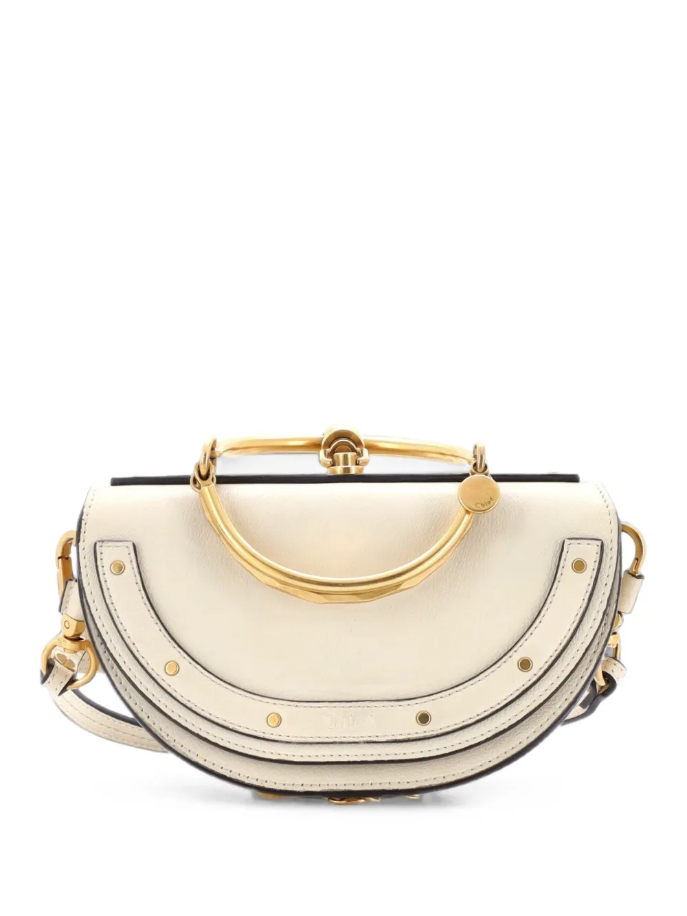 Chloé Pre-Owned Nile Leather Mini crossbody bag - Arancione