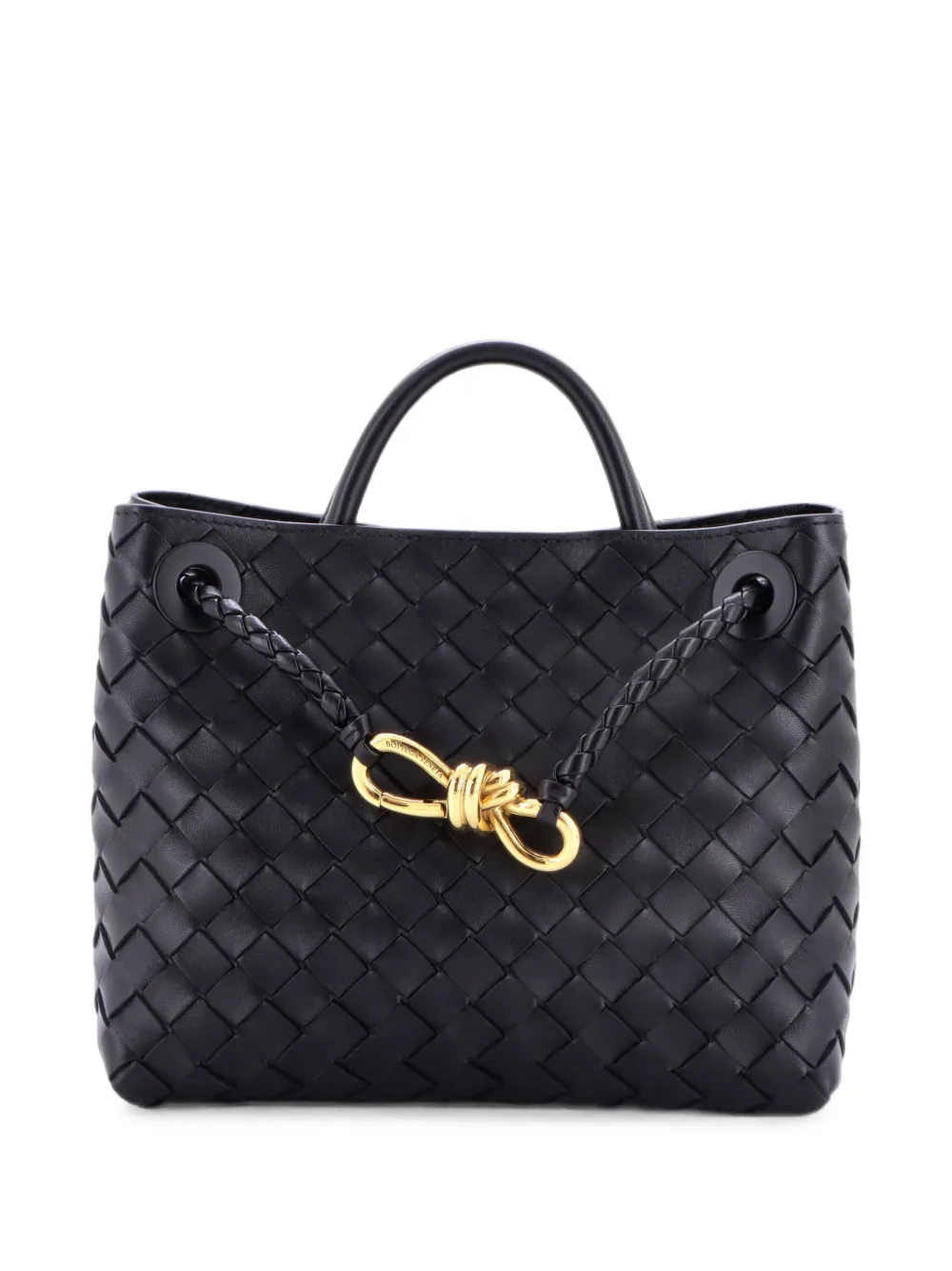 Bottega Veneta Pre-Owned Borsa tote Andiamo piccola in nappa con design Intrecciato e manico - Nero