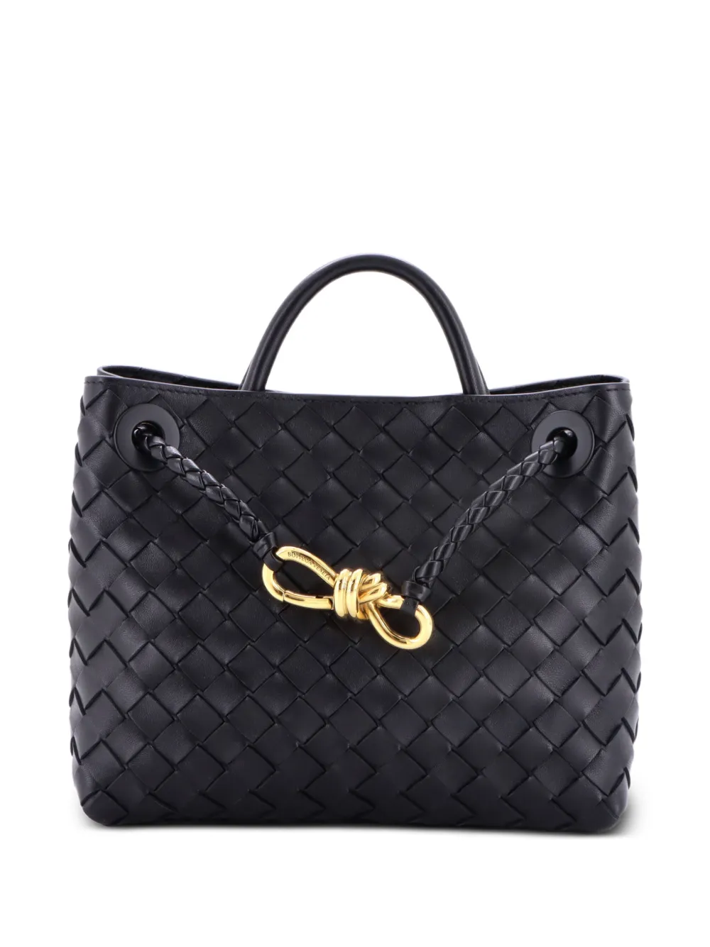 Bottega Veneta Pre-Owned Borsa tote Andiamo piccola in nappa con design Intrecciato e manico - Nero