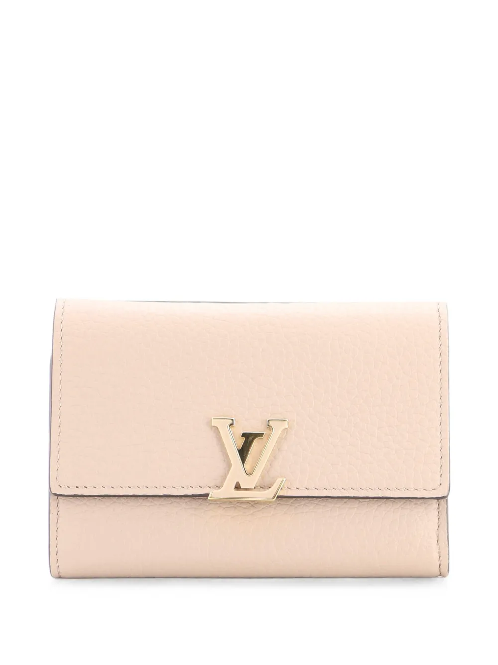 Louis Vuitton Pre-Owned Capucines Wallet Leather Compact small wallets - Braun