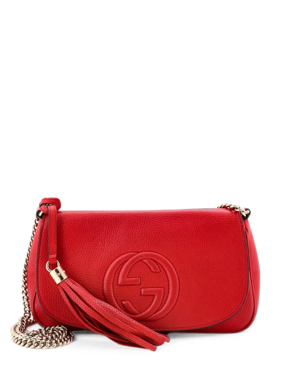 Gucci Pre-Owned Soho Chain Leather Medium crossbody bag - Rosso