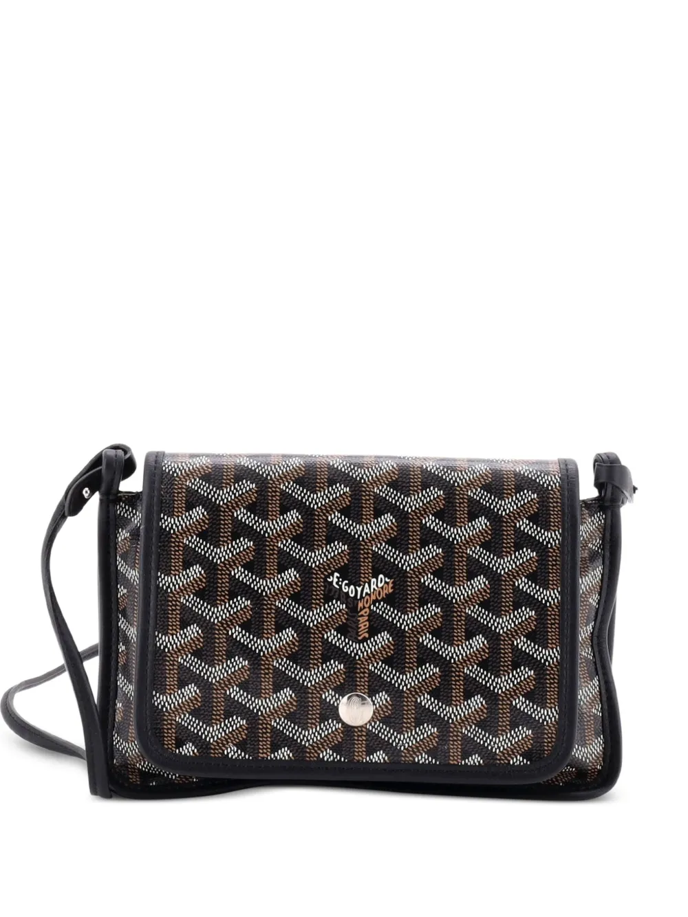 Goyard Pre-Owned Clutch Plumet in tela cerata - Nero