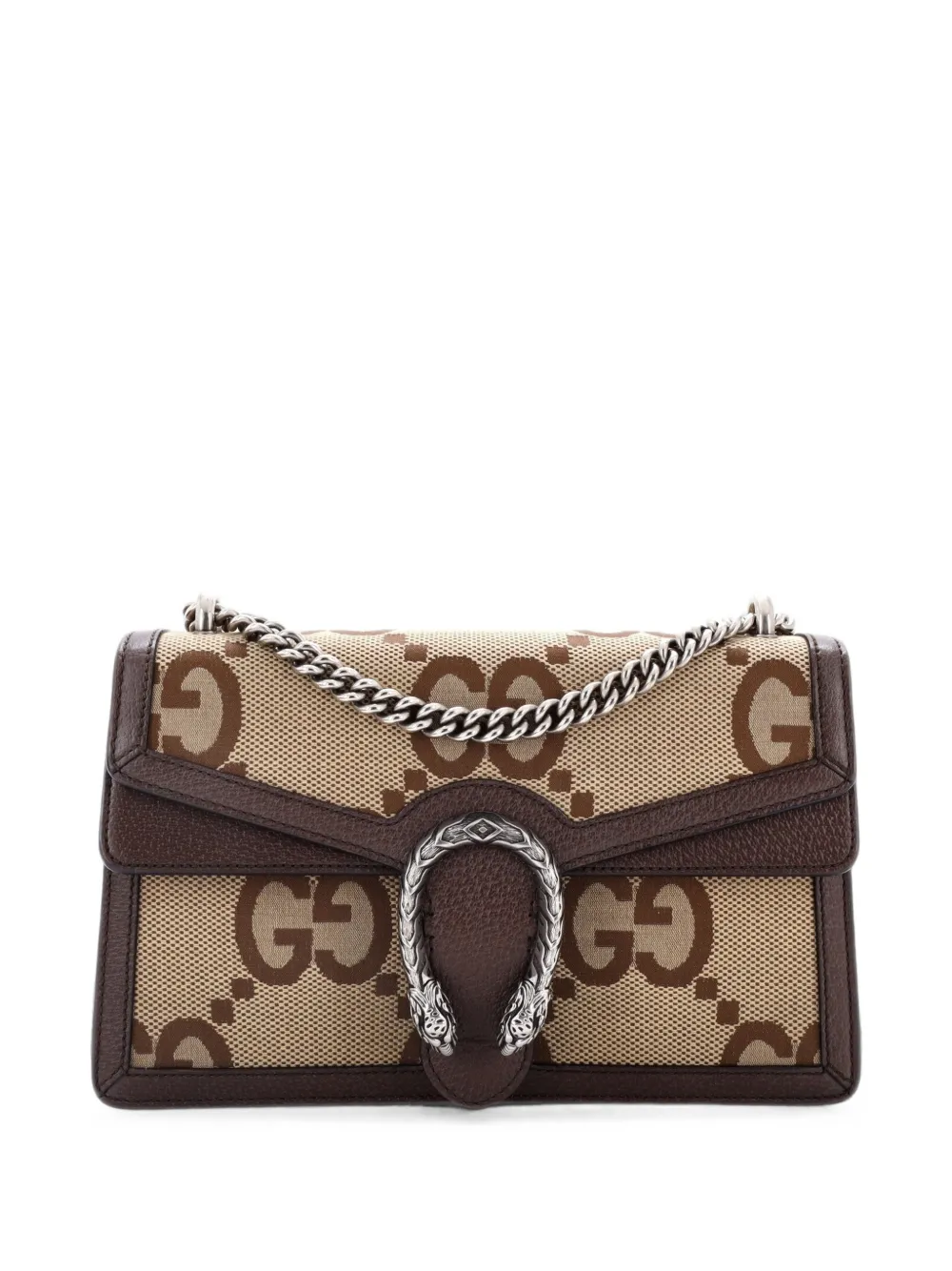 Gucci Pre-Owned Dionysus Bag Jumbo GG Canvas Small shoulder bag - Marrone
