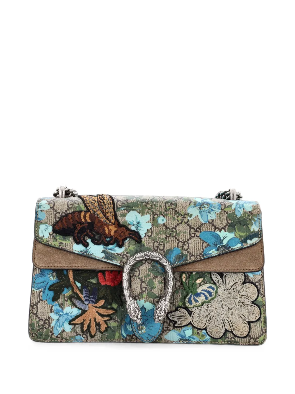 Gucci Pre-Owned Dionysus Bag Embroidered Printed GG Coated Canvas Small shoulder bag - Marrone