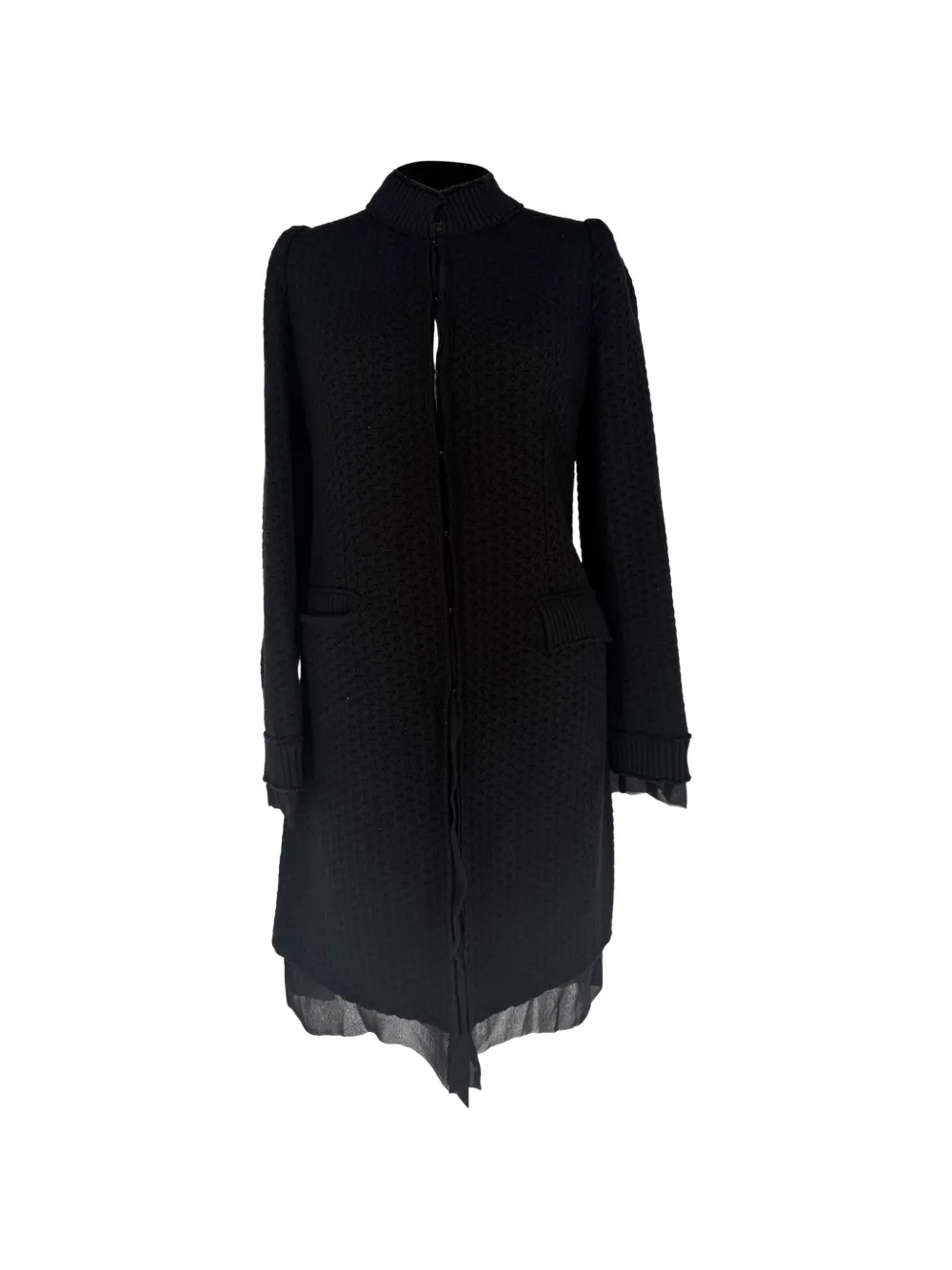 Dolce & Gabbana Pre-Owned Knitted mock-neck midi dress - Nero