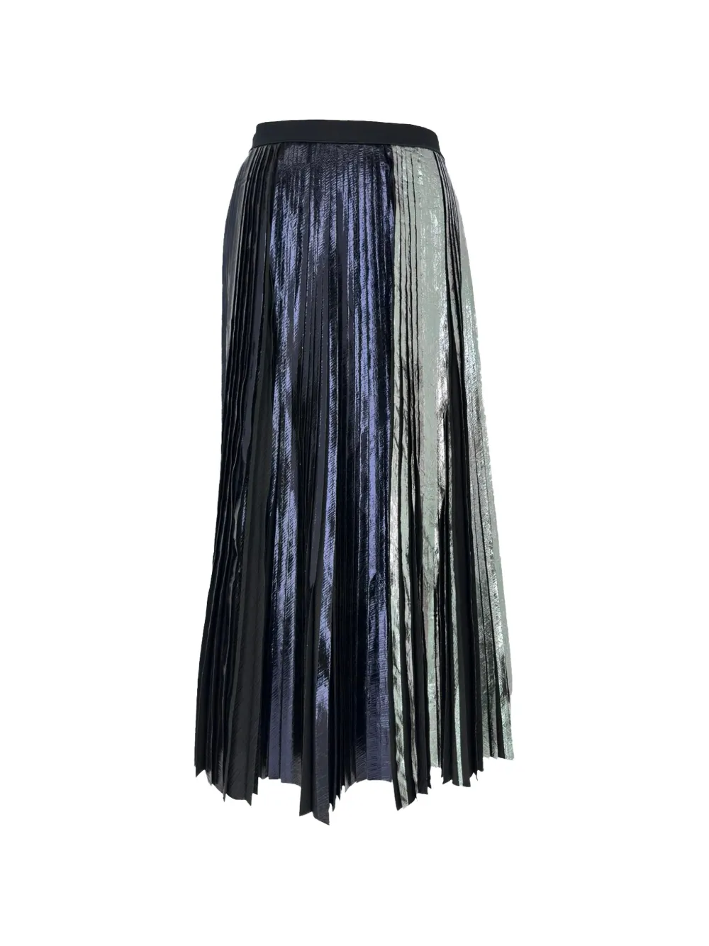 Proenza Schouler pleated metallic skirt - Schwarz