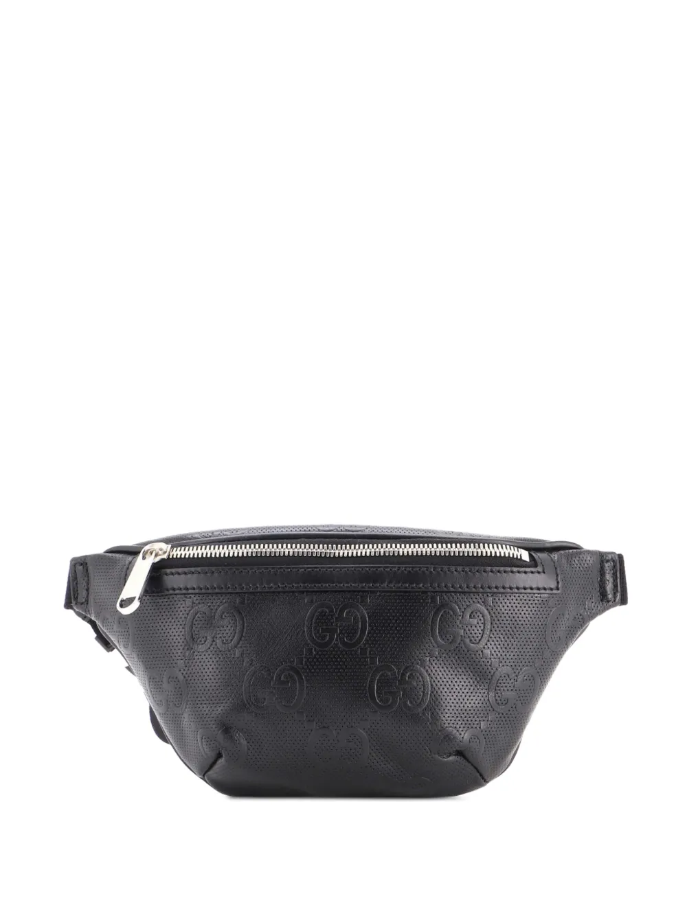 Gucci Pre-Owned GG Embossed Perforated Leather Small belt bag - Nero