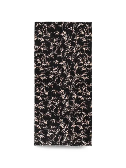 TWINSET floral-print frayed scarf