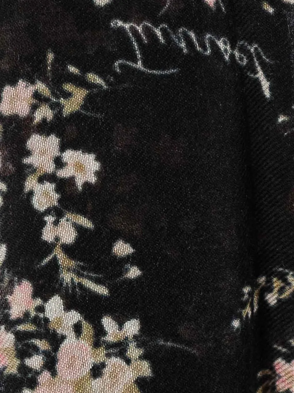 TWINSET Sjaal met bloemenprint Zwart