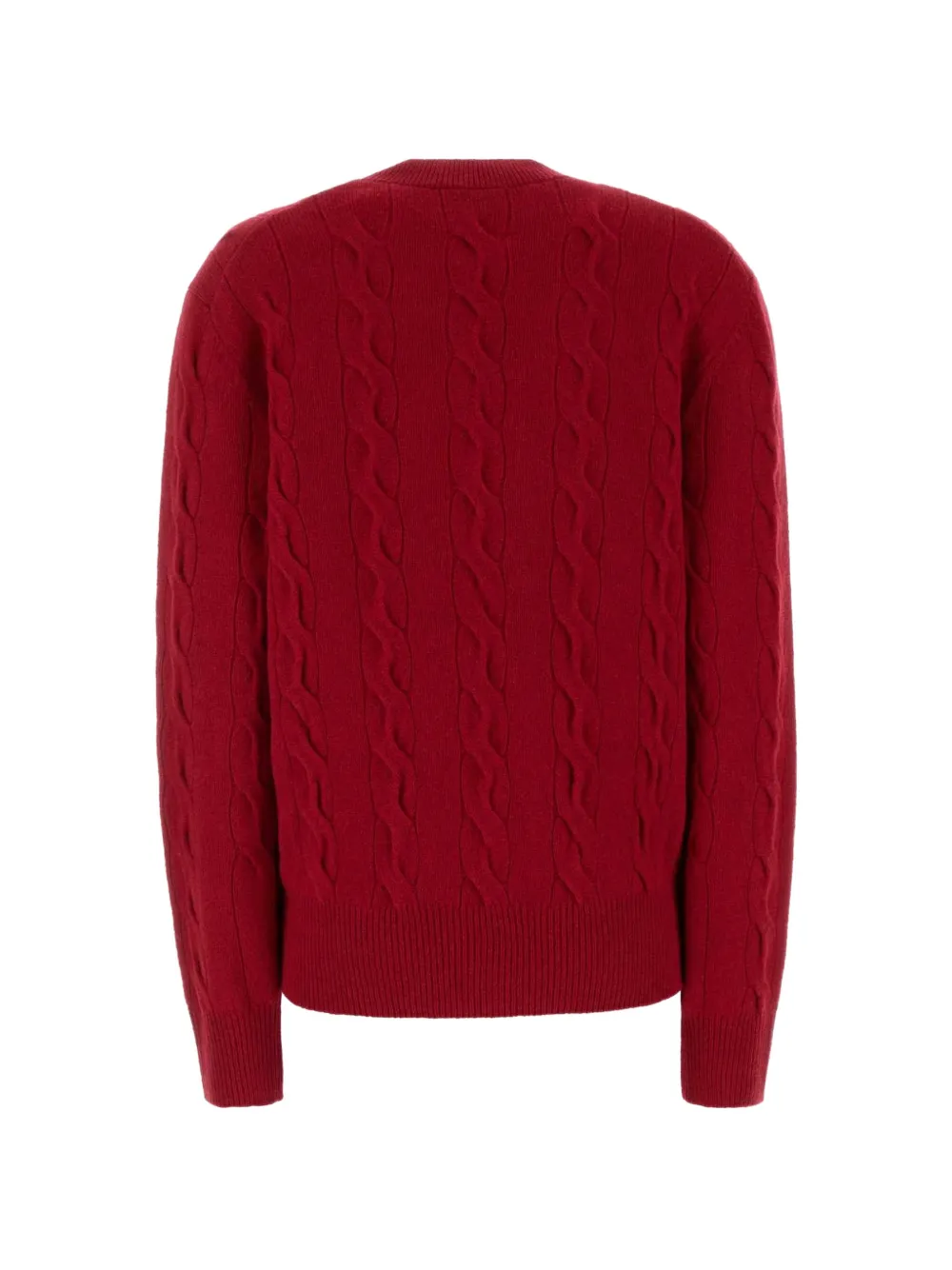 AMI Paris Kabelgebreide trui Rood