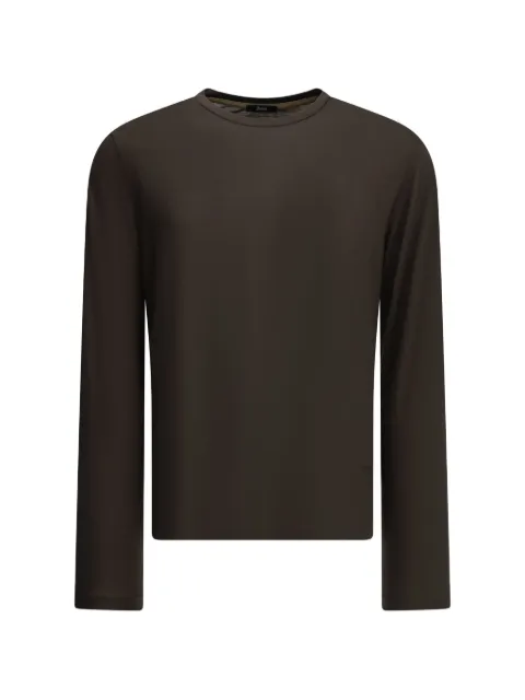 Herno logo-embroidered crew-neck sweater