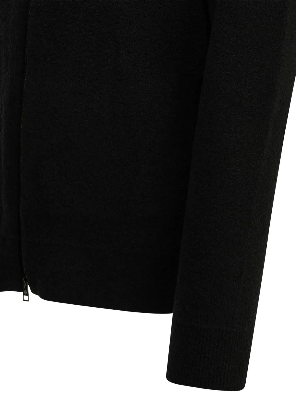 Tagliatore Vest met rits en kraag Zwart