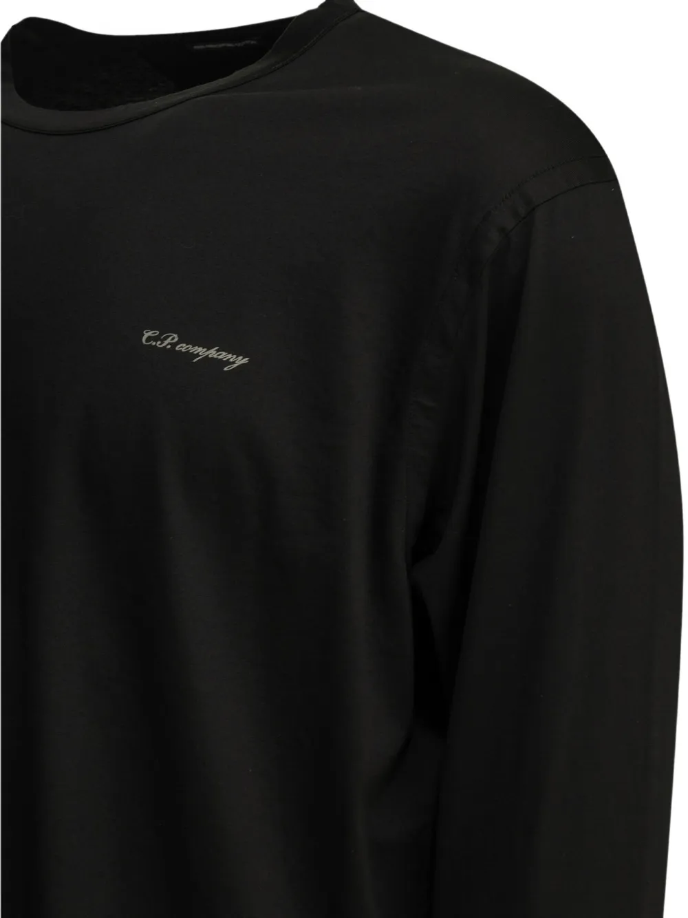 C.P. Company T-shirt met logoprint met lange mouwen Zwart