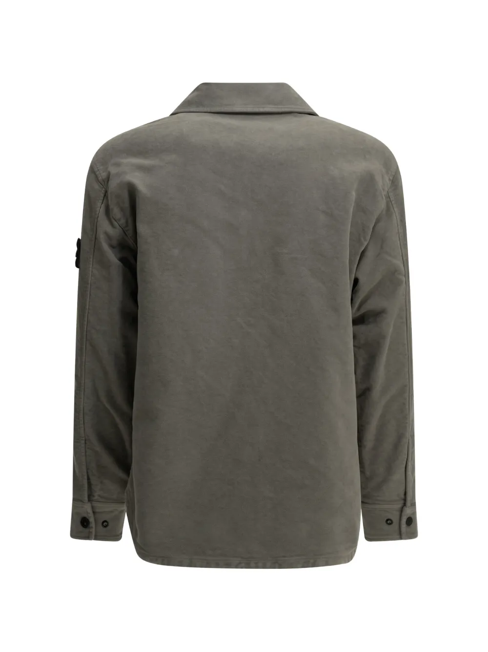 Stone Island Overhemd met logopatch Grijs