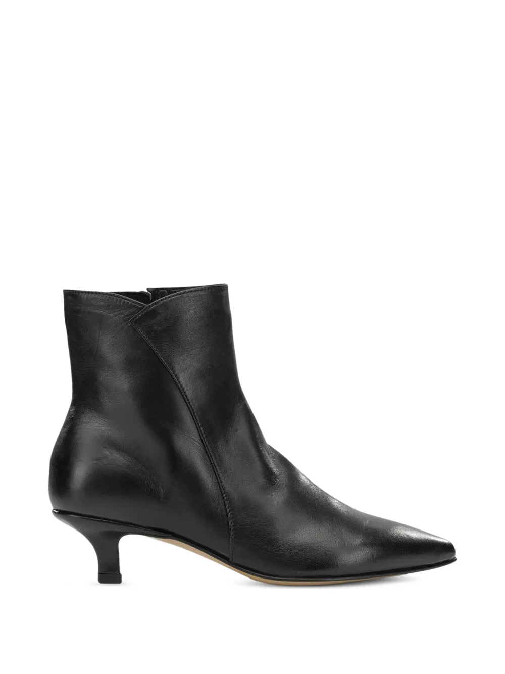 Pomme D´Or pointed-toe leather ankle boots Zwart