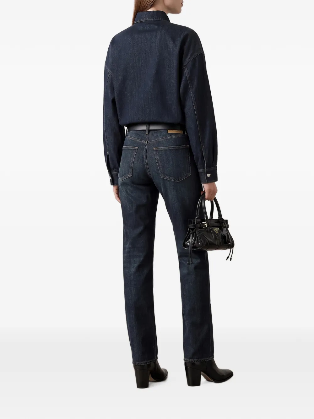 Prada Denim jack Blauw