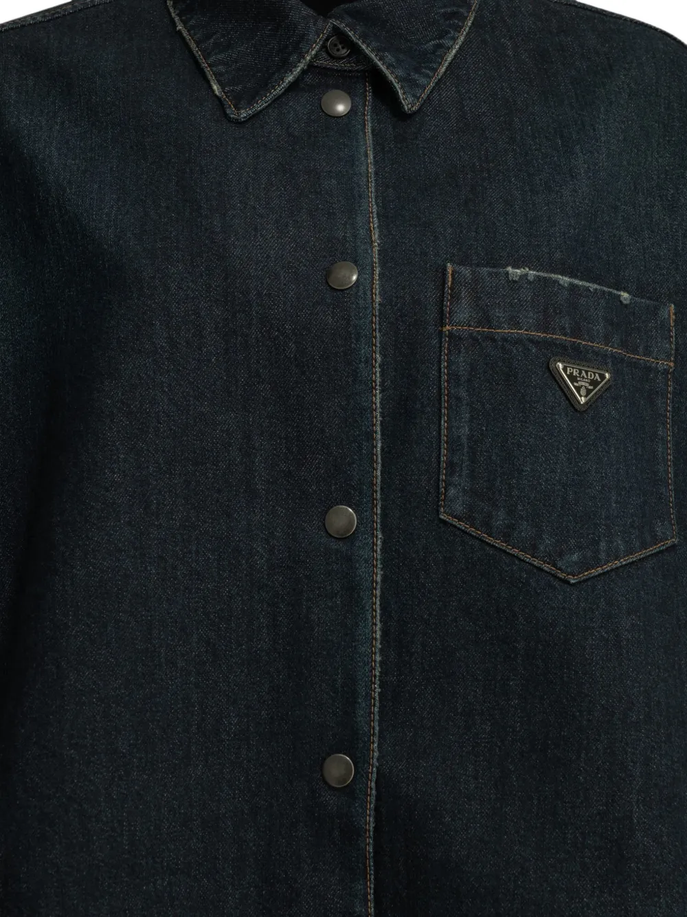 Prada Denim jack Blauw