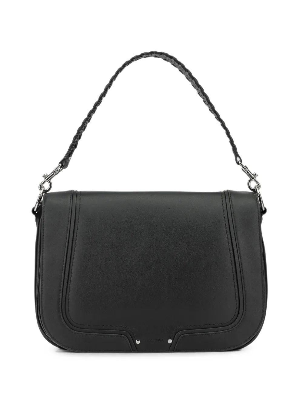 Le Tanneur large Héloise leather cross bag - Nero