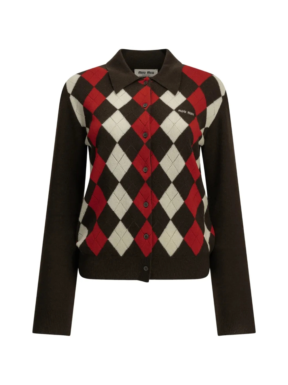 Miu Miu cashmere cardigan - Marrone
