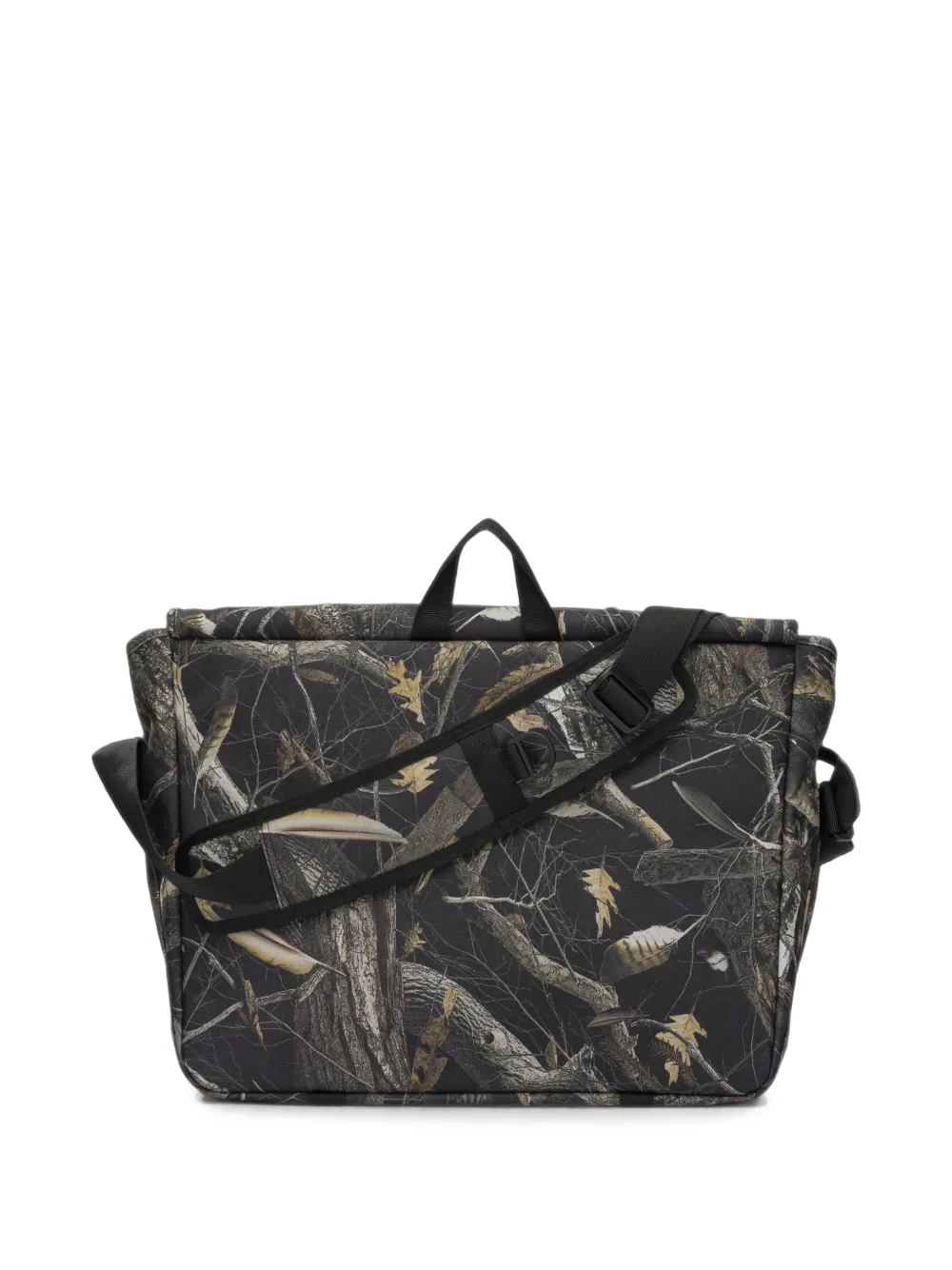 Carhartt WIP Schoudertas met gespsluiting en camouflageprint Zwart